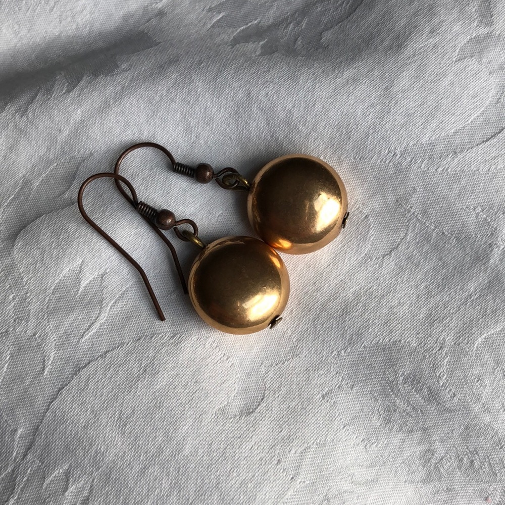 Gold Statement Necklace + Earring Set - image 8